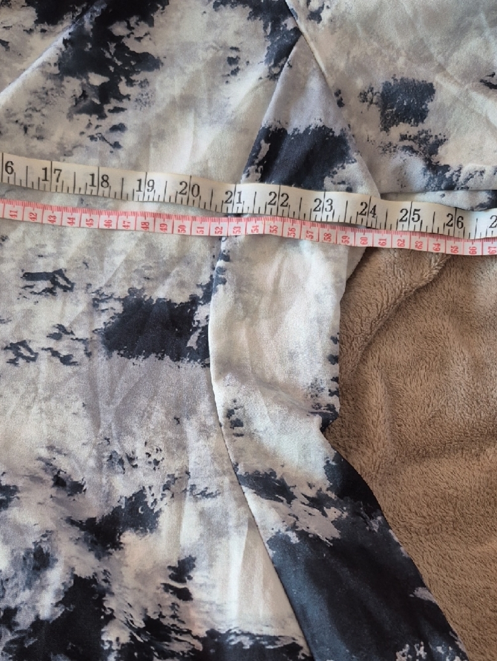 2XL Women's Tie-Dye Lightweight Long Blazer Jacket - Blue/Gray/White - Picture 7 of 12